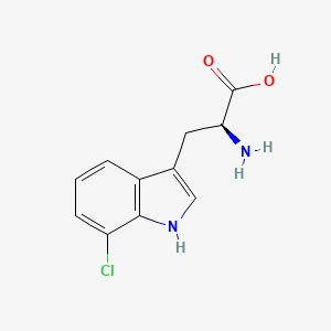 Chemical structure of 7-Chloro-L-tryptophan
