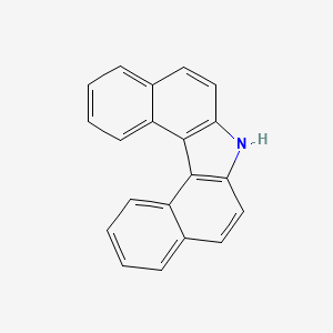 Chemical structure of 7H-Dibenzo[c,g]carbazole