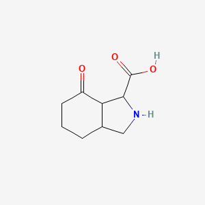 Chemical structure of 7-Oxo-octahydro-isoindole-1-carboxylic acid