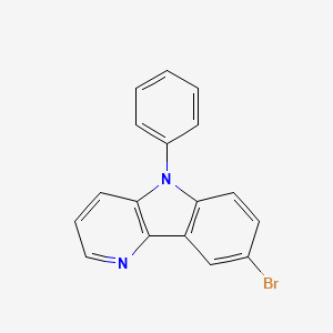 Chemical structure of 8-Bromo-5-phenyl-5H-pyrido[3,2-b]indole