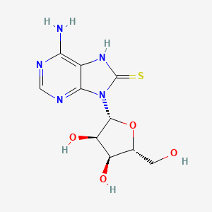 Chemical structure of 8-Mercaptoadenosine