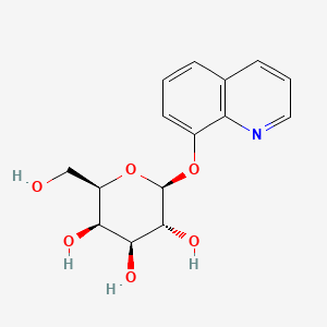 Chemical structure of 8-Quinolinyl-β-D-galactopyranoside