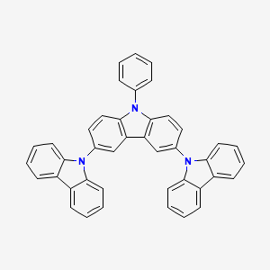 Chemical structure of 9'-Phenyl-9'H-9,3':6',9''-tercarbazole