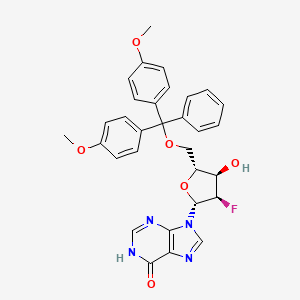 Chemical structure of 5'-O-Dmt-2'-fluoro-2'-deoxyinosine