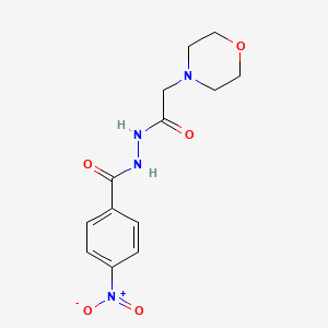 Chemical structure of 9-((3aR,4R,6R,6aR)-6-(Hydroxymethyl)-2,2-dimethyltetrahydrofuro[3,4-d][1,3]dioxol-4-yl)-9H-purin-6-ol