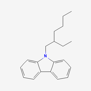 Chemical structure of 9-(2-Ethylhexyl)carbazole