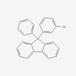 Chemical structure of 9-(3-Bromophenyl)-9-phenylfluorene