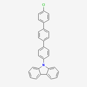 Chemical structure of 9-(4''-Chloro-[1,1':4',1''-terphenyl]-4-yl)-9H-carbazole