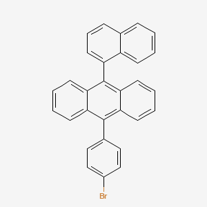 Chemical structure of 9-(4-Bromophenyl)-10-(1-naphthyl)anthracene