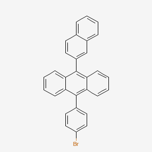 Chemical structure of 9-(4-Bromophenyl)-10-(2-naphthyl)anthracene