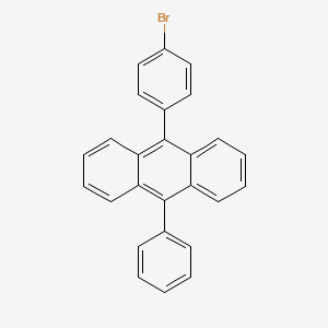 Chemical structure of 9-(4-Bromophenyl)-10-phenylanthracene