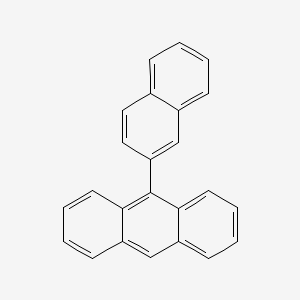 Chemical structure of 9-(Naphthalen-2-yl)anthracene