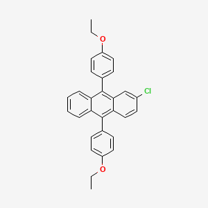 Chemical structure of 9,10-Bis(4-ethoxyphenyl)-2-chloroanthracene