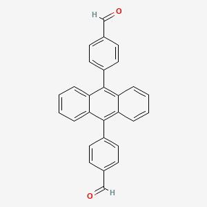 Chemical structure of 9,10-Bis(4-formylphenyl)anthracene