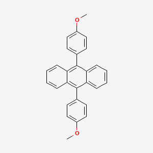 Chemical structure of 9,10-Di-p-anisylanthracene