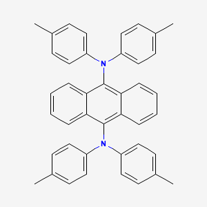 Chemical structure of 9,10-Bis[N,N-di(p-tolyl)amino]anthracene