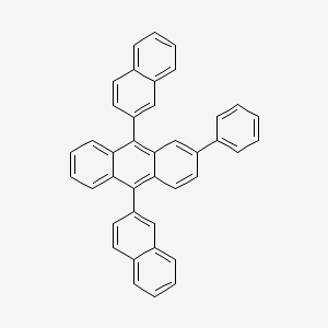 Chemical structure of 9,10-Di(naphthalen-2-yl)-2-phenylanthracene