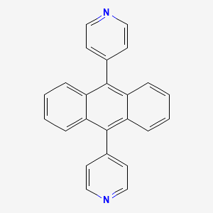 Chemical structure of 9,10-Di(pyridin-4-yl)anthracene
