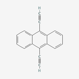 Chemical structure of 9,10-Diethynylanthracene