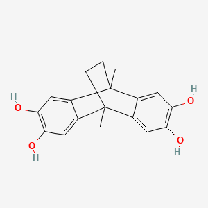 Chemical structure of 9,10-Dimethyl-9,10-dihydro-9,10-ethanoanthracene-2,3,6,7-tetraol