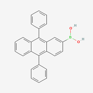 Chemical structure of 9,10-Diphenylanthracene-2-boronic Acid