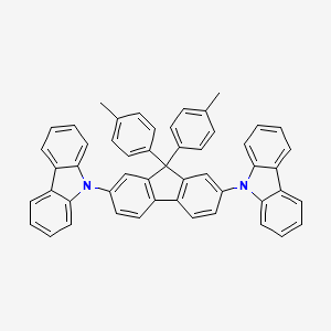 Chemical structure of 2,7-Bis(carbazol-9-YL)-9,9-DI-tolyl-fluorene