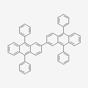 Chemical structure of 9,9',10,10'-Tetraphenyl-2,2'-bianthracene