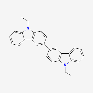 Chemical structure of 9,9'-Diethyl-9H,9'H-3,3'-bicarbazole