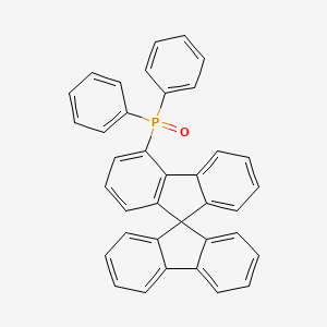 Chemical structure of 9,9'-Spirobi[fluoren]-4-yldiphenylphosphine oxide