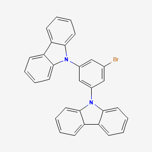 Chemical structure of 3,5-(Di-9-Carbazolyl)Bromobenzene