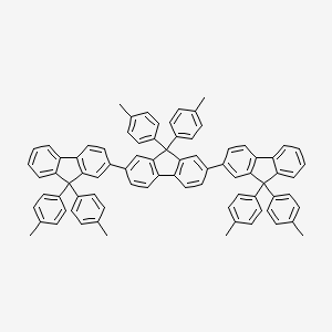 Chemical structure of 9,9,9',9',9'',9''-Hexa-p-tolyl-9H,9'H,9''H-2,2':7',2''-terfluorene