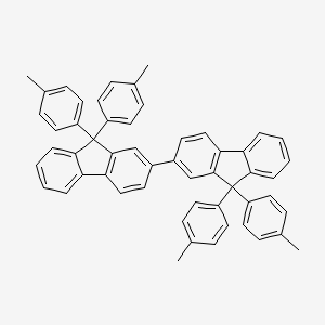Chemical structure of 9,9,9',9'-Tetra-p-tolyl-9H,9'H-2,2'-bifluorene