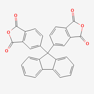 Chemical structure of 9,9-Bis(3,4-dicarboxyphenyl)fluorene dianhydride