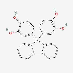 Chemical structure of 9,9-Bis(3,4-dihydroxyphenyl)fluorene