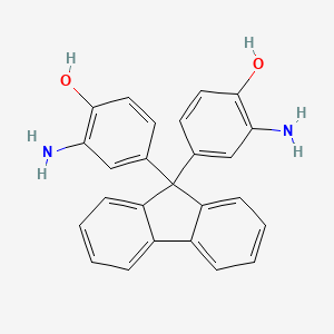 Chemical structure of 9,9-Bis(3-amino-4-hydroxyphenyl)fluorene