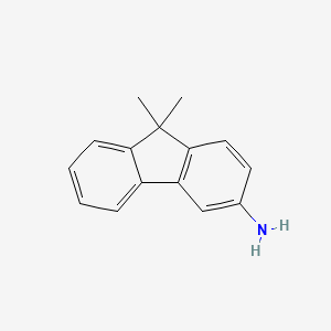 Chemical structure of 9,9-Dimethyl-9H-fluoren-3-amine
