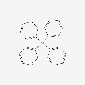 Chemical structure of 9,9-Diphenyl-9H-9-silafluorene