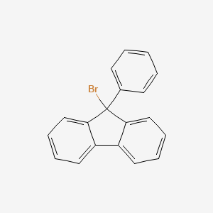Chemical structure of 9-Bromo-9-phenylfluorene