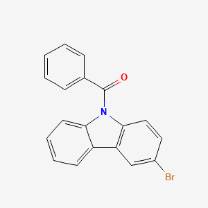 Chemical structure of 9-Benzoyl-3-bromo-9H-carbazole