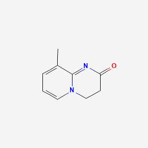 Chemical structure of 9-Methyl-3,4-dihydro-2H-pyrido[1,2-a]pyrimidin-2-one
