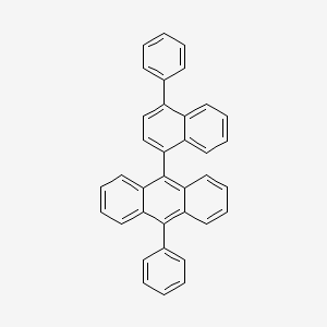 Chemical structure of 9-Phenyl-10-(4-phenylnaphthalen-1-yl)anthracene