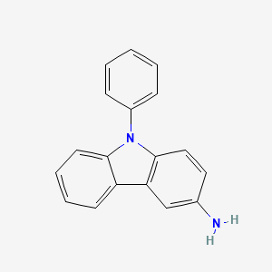 Chemical structure of 9-Phenyl-carbazol-3-amine