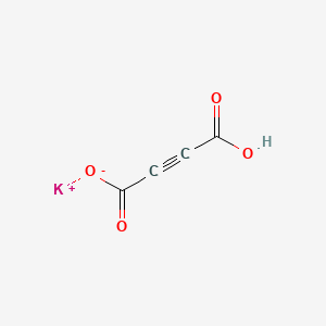 Chemical structure of 2-Butynedioic acid, monopotassium salt