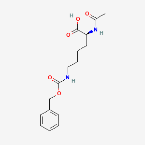Chemical structure of Ac-Lys(Z)-OH