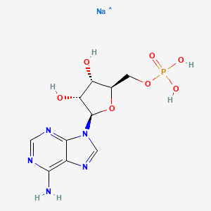 Chemical structure of Adenosine monophosphate (sodium)