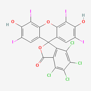 Chemical structure of Aizen Rose Bengal