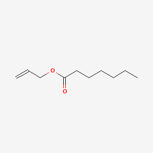 Chemical structure of Allyl heptanoate