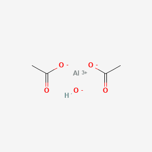 Chemical structure of Aluminium Acetate