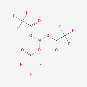 Chemical structure of Aluminium trifluoroacetate