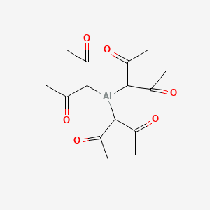 Chemical structure of Aluminum acetylacetonate